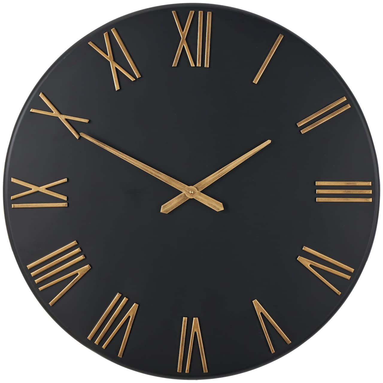31 Modern Black Gold Metal Wall Clock Michaels 31-modern-black-gold-metal-wall-clock-michaels